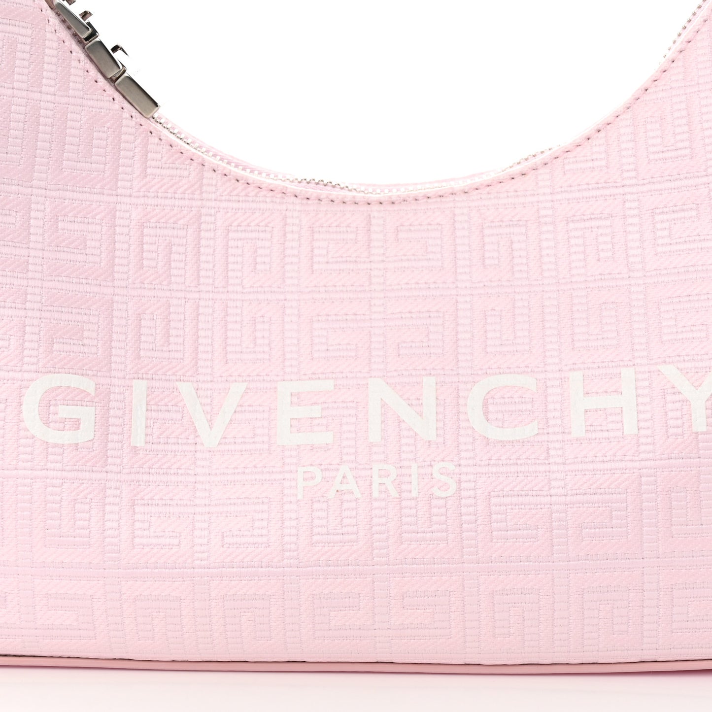 Coated Canvas Logo 4G Embossed Small Moon Cut Out Shoulder Bag Blossom Pink