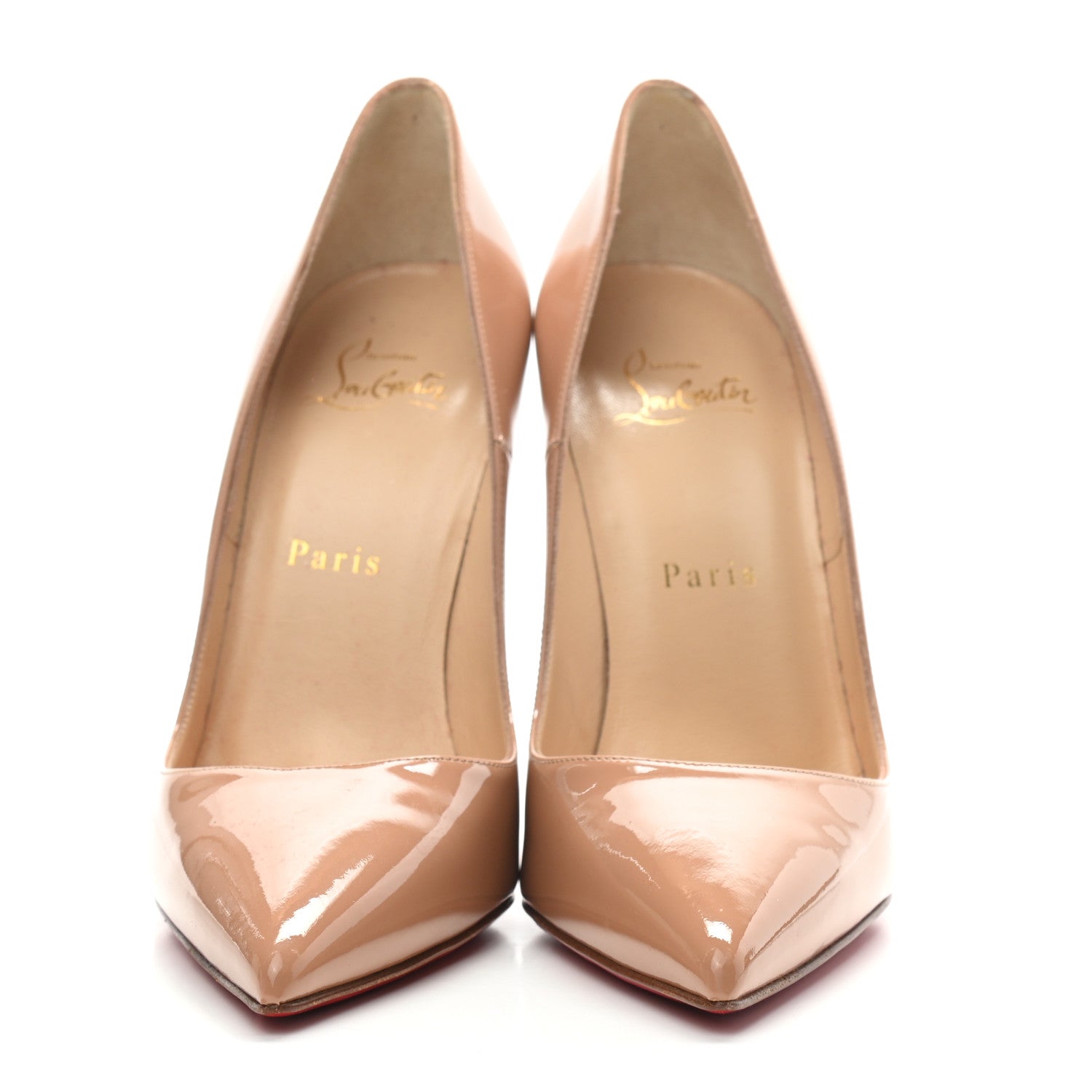 Christian Louboutin Patent So Kate 120 Pumps 37 Nude 2 of 7