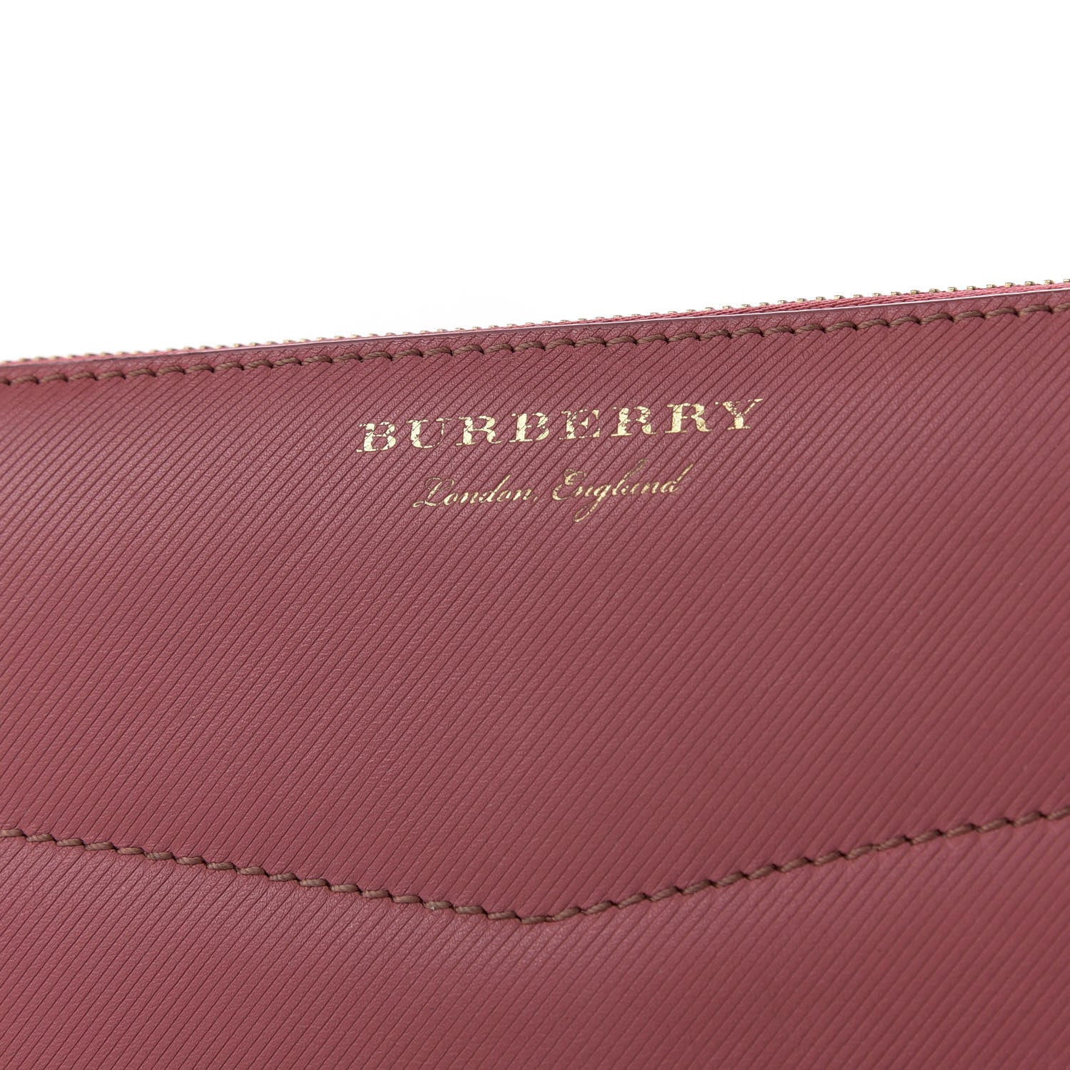Burberry Trench Calfskin Zip Around Wallet Blossom Pink 9 of 9