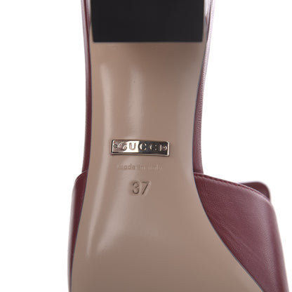 Gucci Malaga Kid Crystal Square G Madelyn Mules 37 Romantic Cerise 9 of 10