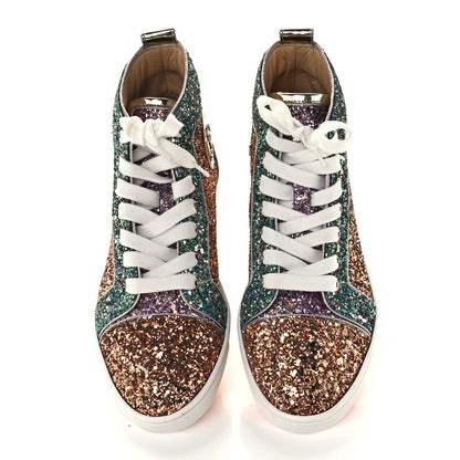 Christian Louboutin Bip Bip Glitter Womens Orlato Flat Sneakers 37 Multicolor 5 of 12