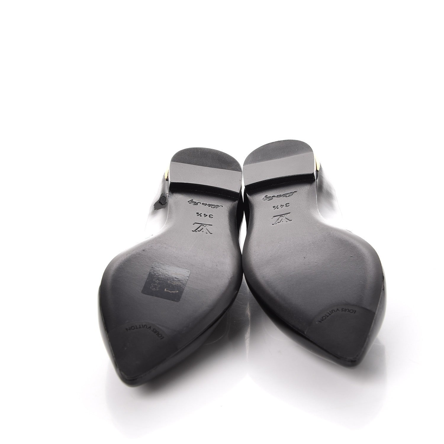 Louis Vuitton Patent Calfskin Eyeline Ballerina Flats 34.5 Black 5 of 8