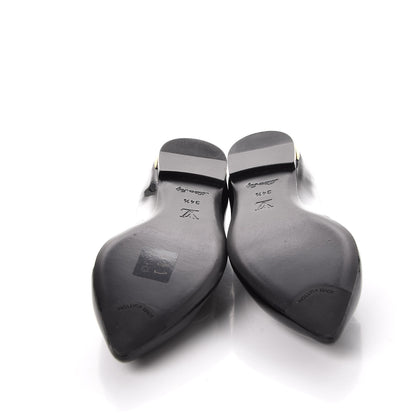 Louis Vuitton Patent Calfskin Eyeline Ballerina Flats 34.5 Black 5 of 8