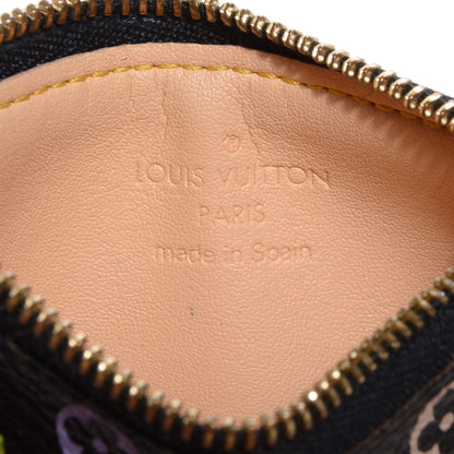 Louis Vuitton Monogram Multicolor Key Pouch Black 6 of 7