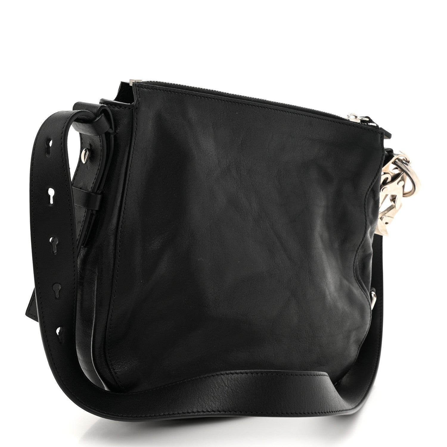 Burberry Calfskin Small Knight Bag Black 3 of 10