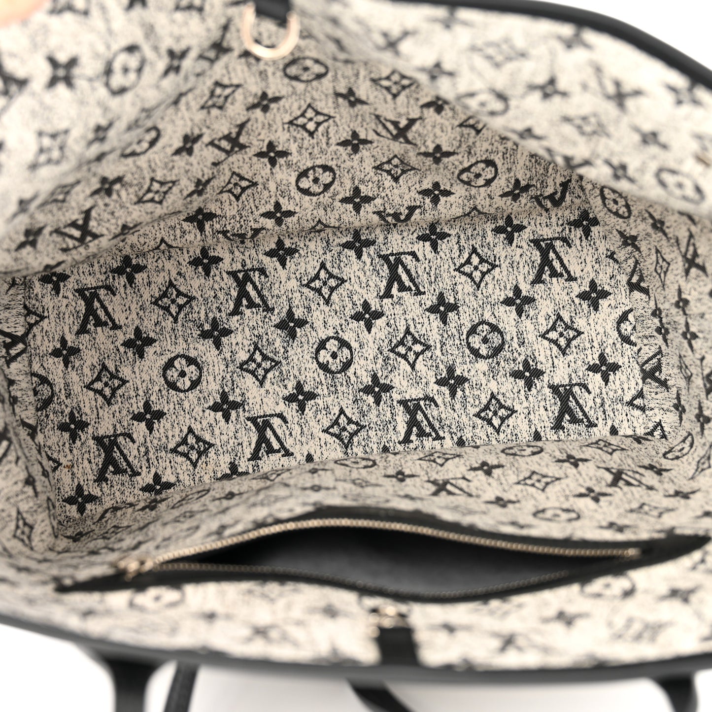 Denim Monogram Jacquard Neverfull MM Grey