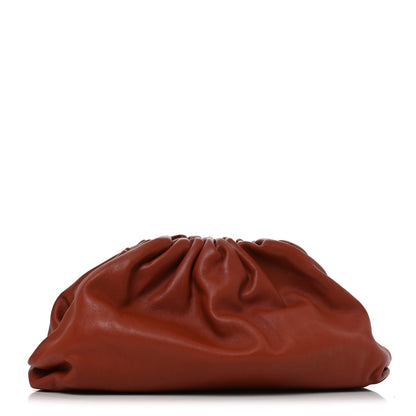 Bottega Veneta Smooth Butter Calf The Pouch Oversized Clutch Rust 1 of 10