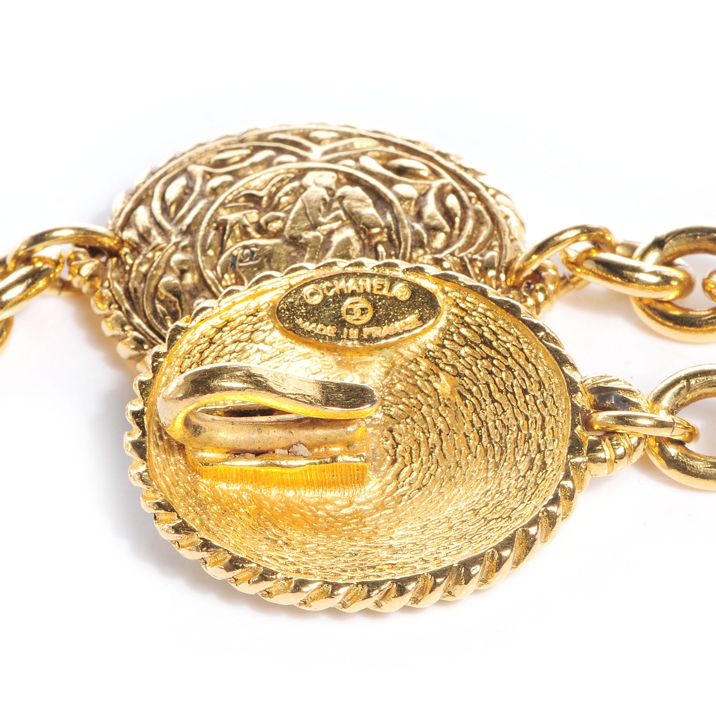 Chain Medallion Belt Gold