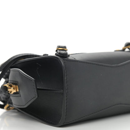 Balenciaga Smooth Calfskin Neo Classic Brass Hardware Nano City Crossbody Black 5 of 10