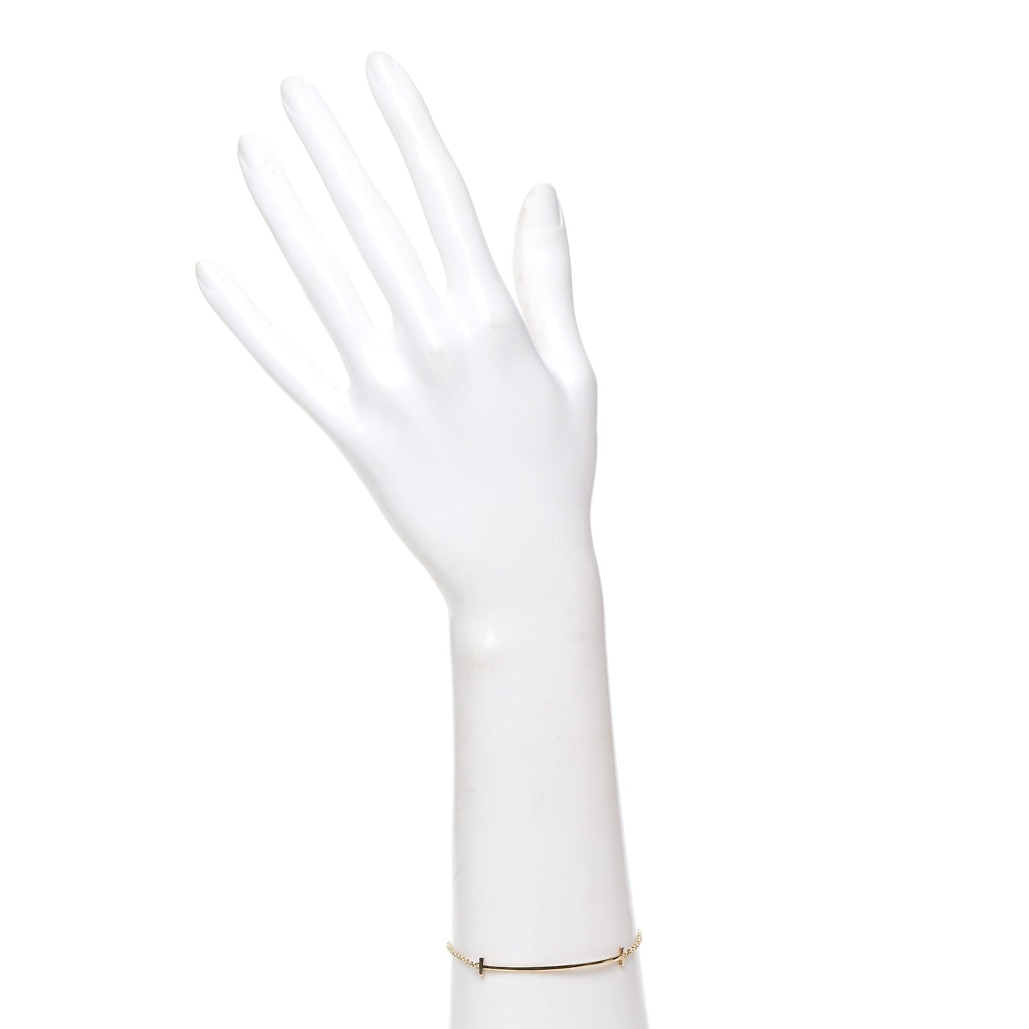 Tiffany 18K Yellow Gold T Smile Bracelet 2 of 6