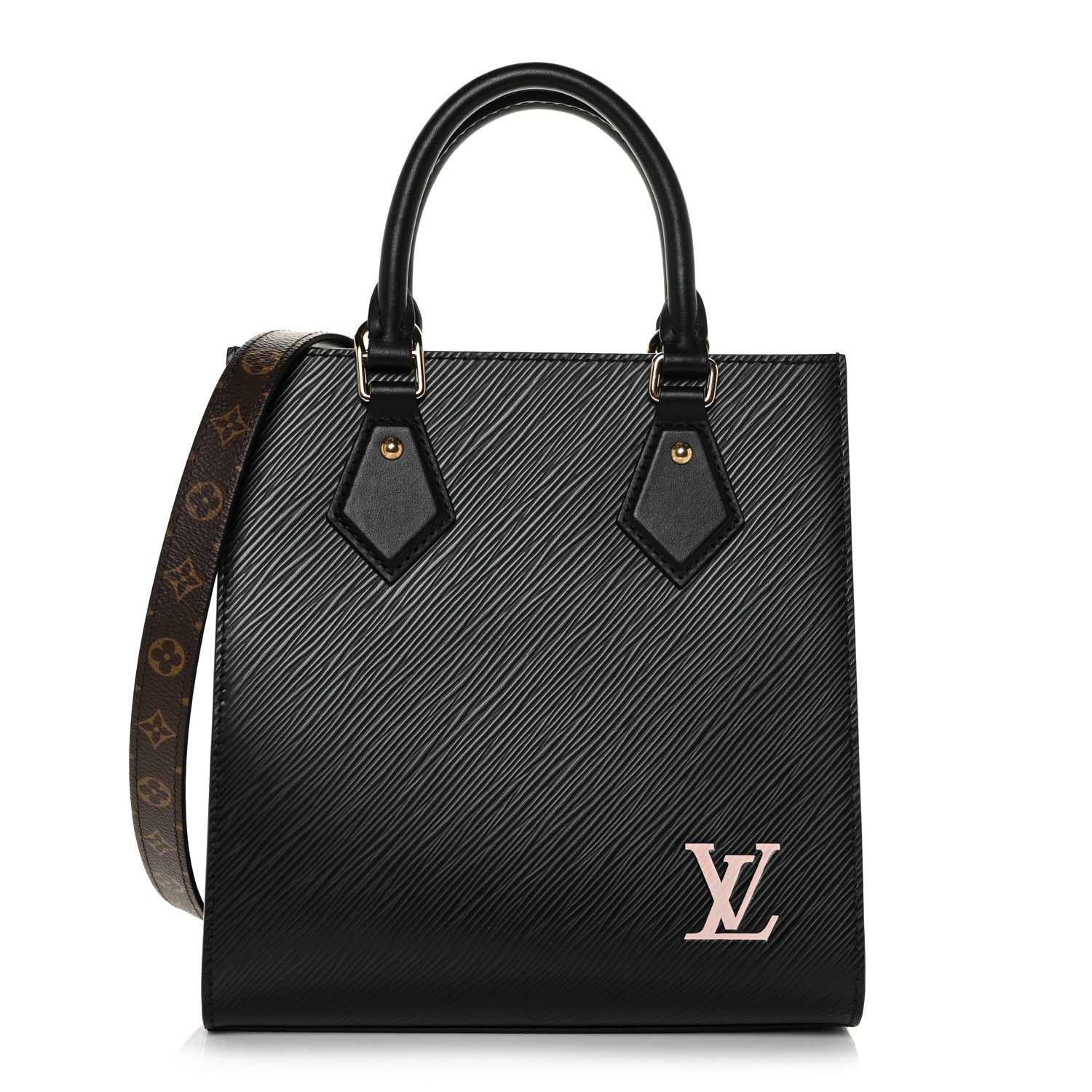 Louis Vuitton Epi Sac Plat BB Black 1 of 9