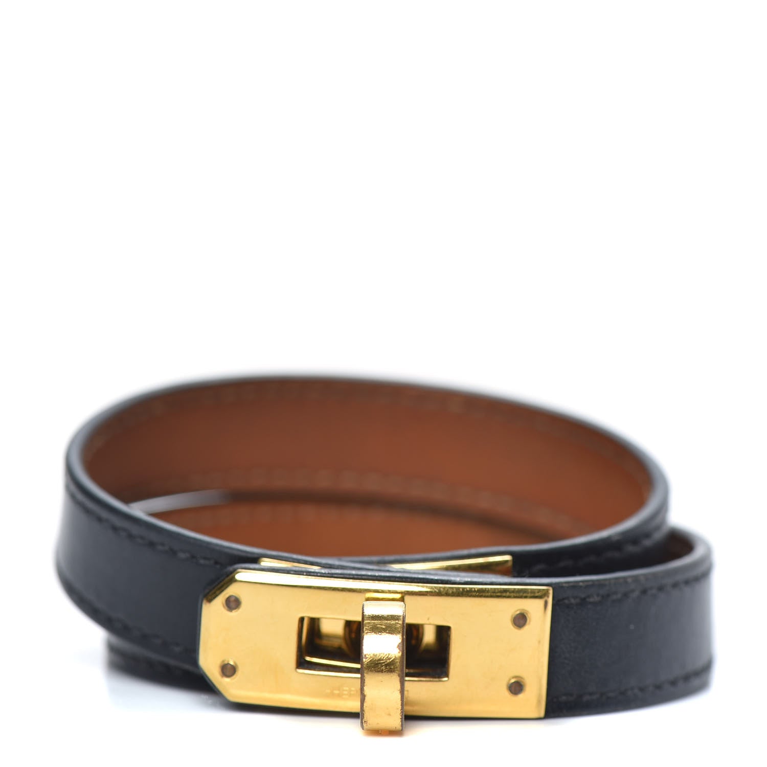 Hermes Box Kelly Double Tour Bracelet M Black 1 of 7