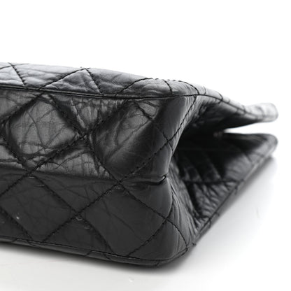 Chanel Aged Calfskin Quilted Reissue 2.55 Tote Black 9 of 10