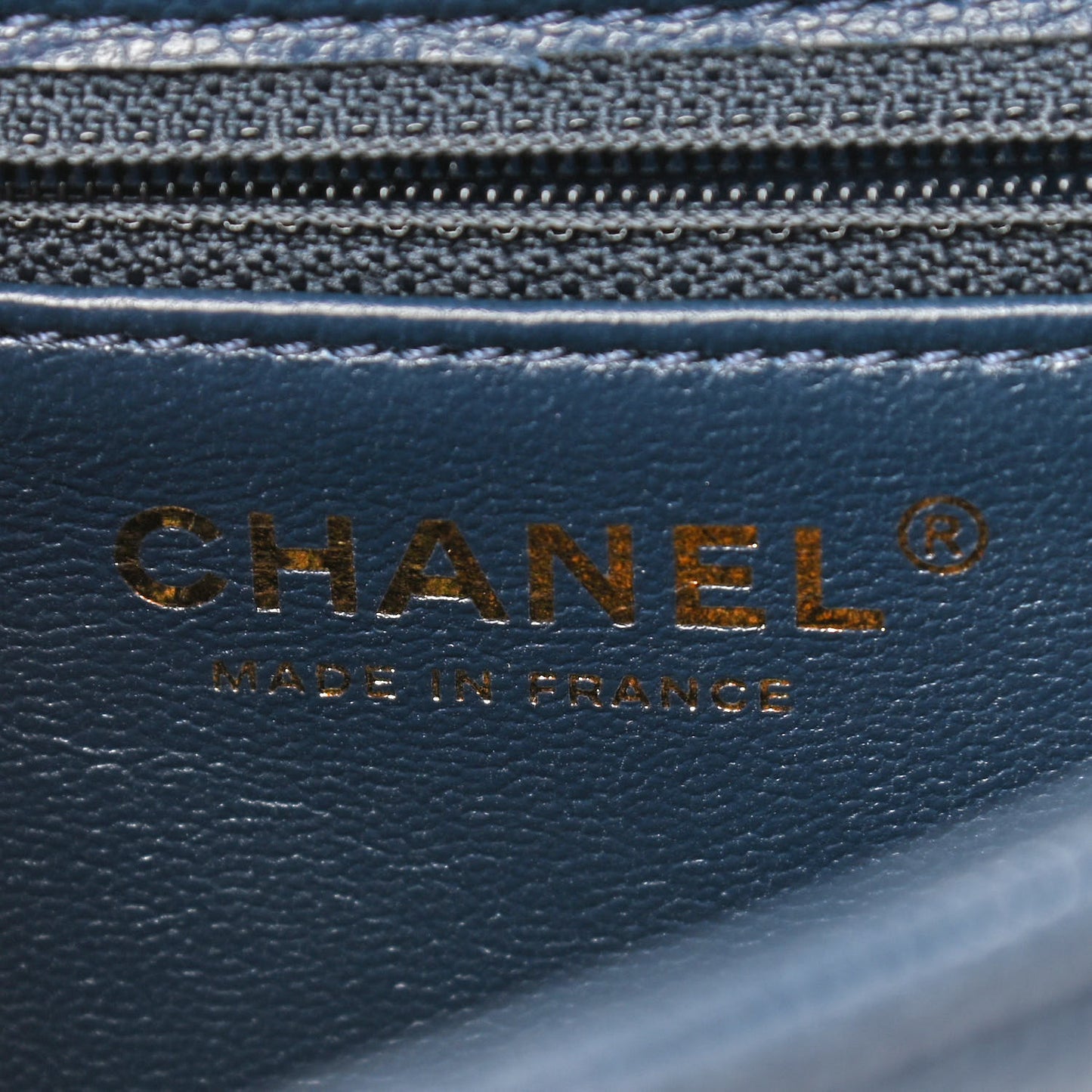 Caviar Quilted Mini Sweet Classic Flap Navy Blue