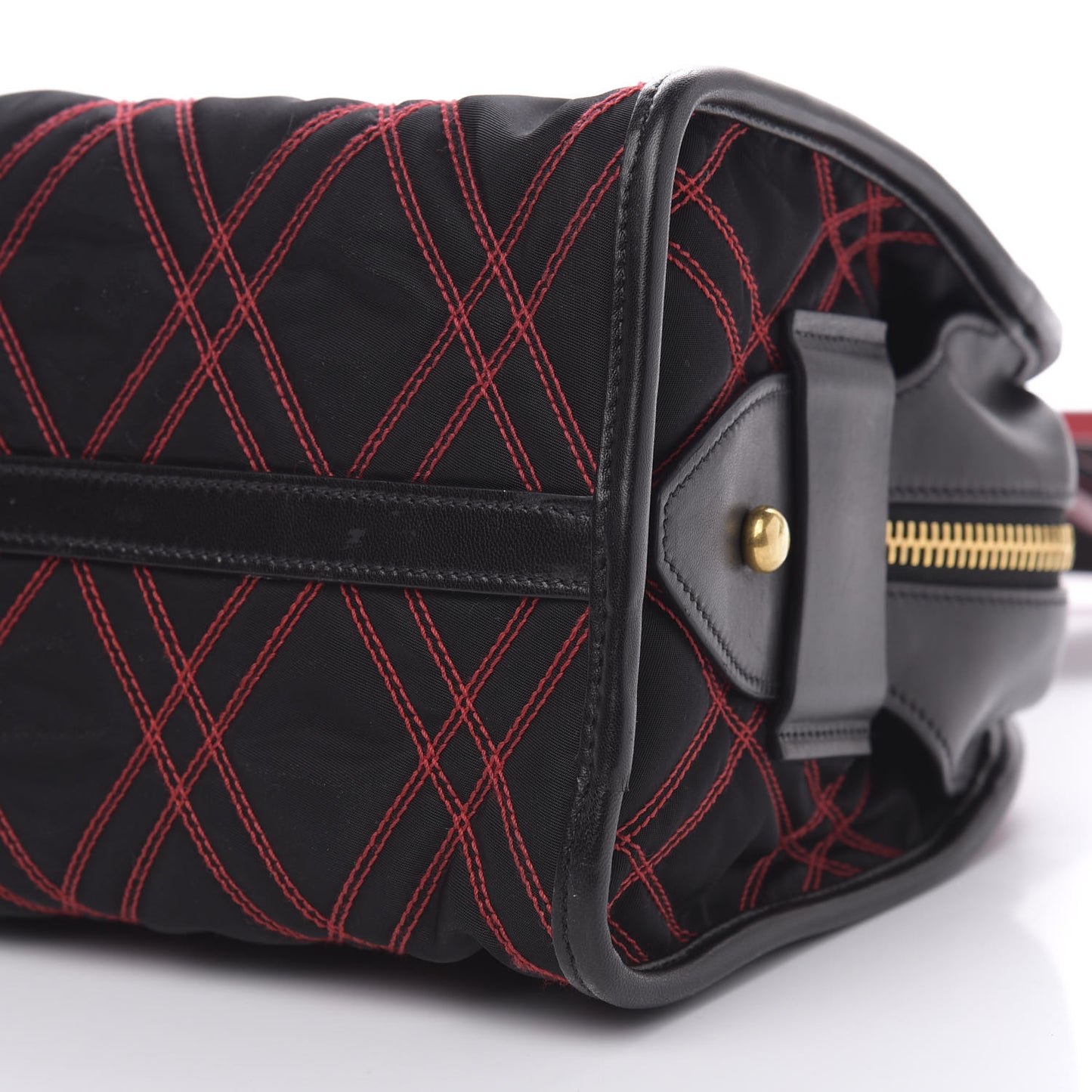 Tessuto Nylon Quilted Impunturato Bauletto Black Fuoco