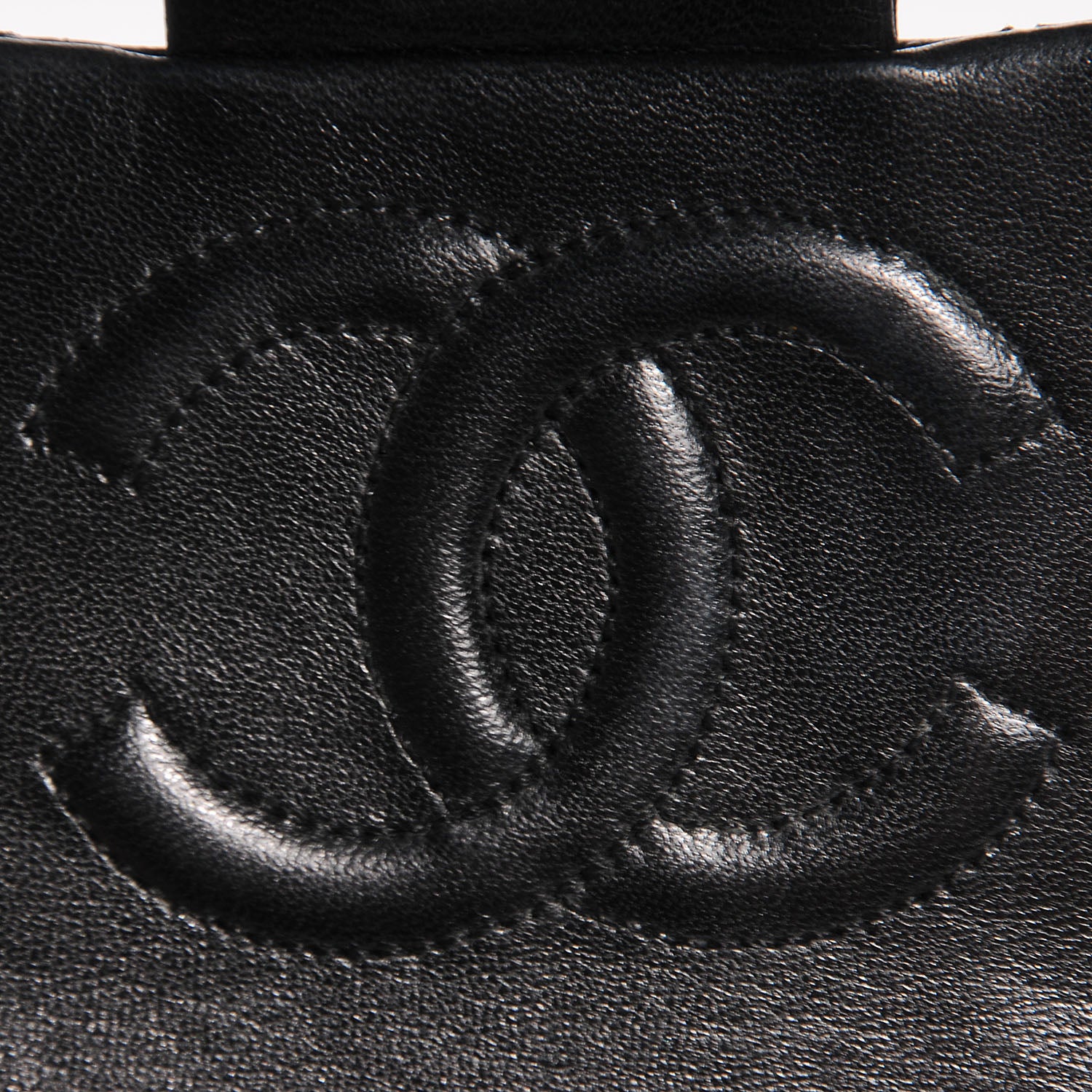 Chanel Lambskin Quilted Mini Square Flap Black 7 of 10