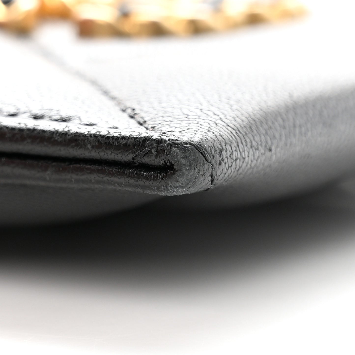 Lambskin Quilted Chanel 19 Card Holder Black