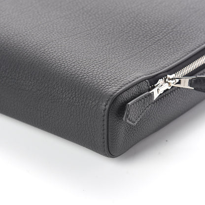 Hermes Togo Victoria Light Briefcase Black 9 of 10