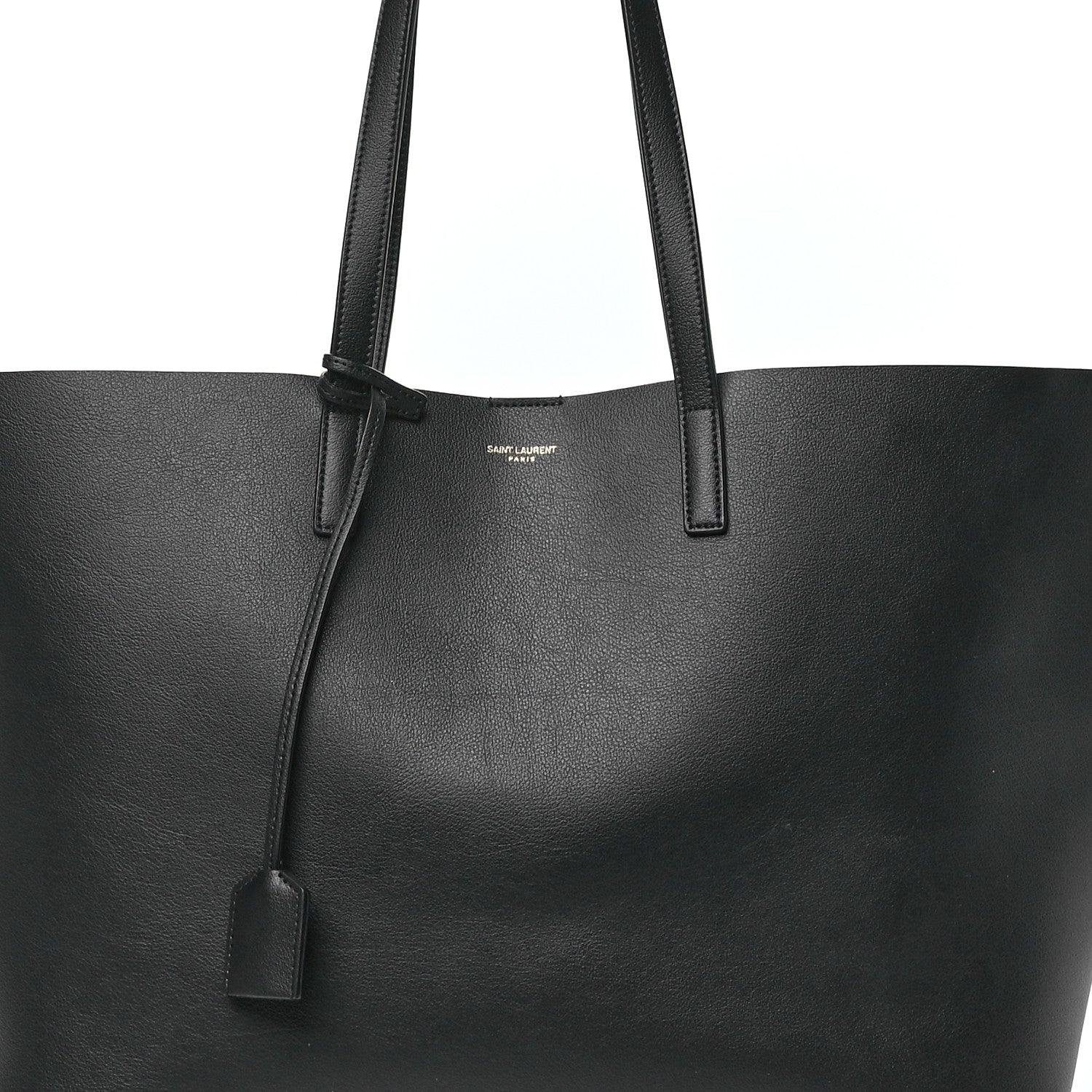 Saint Laurent Calfskin Large Shopping Tote Black 9 of 11