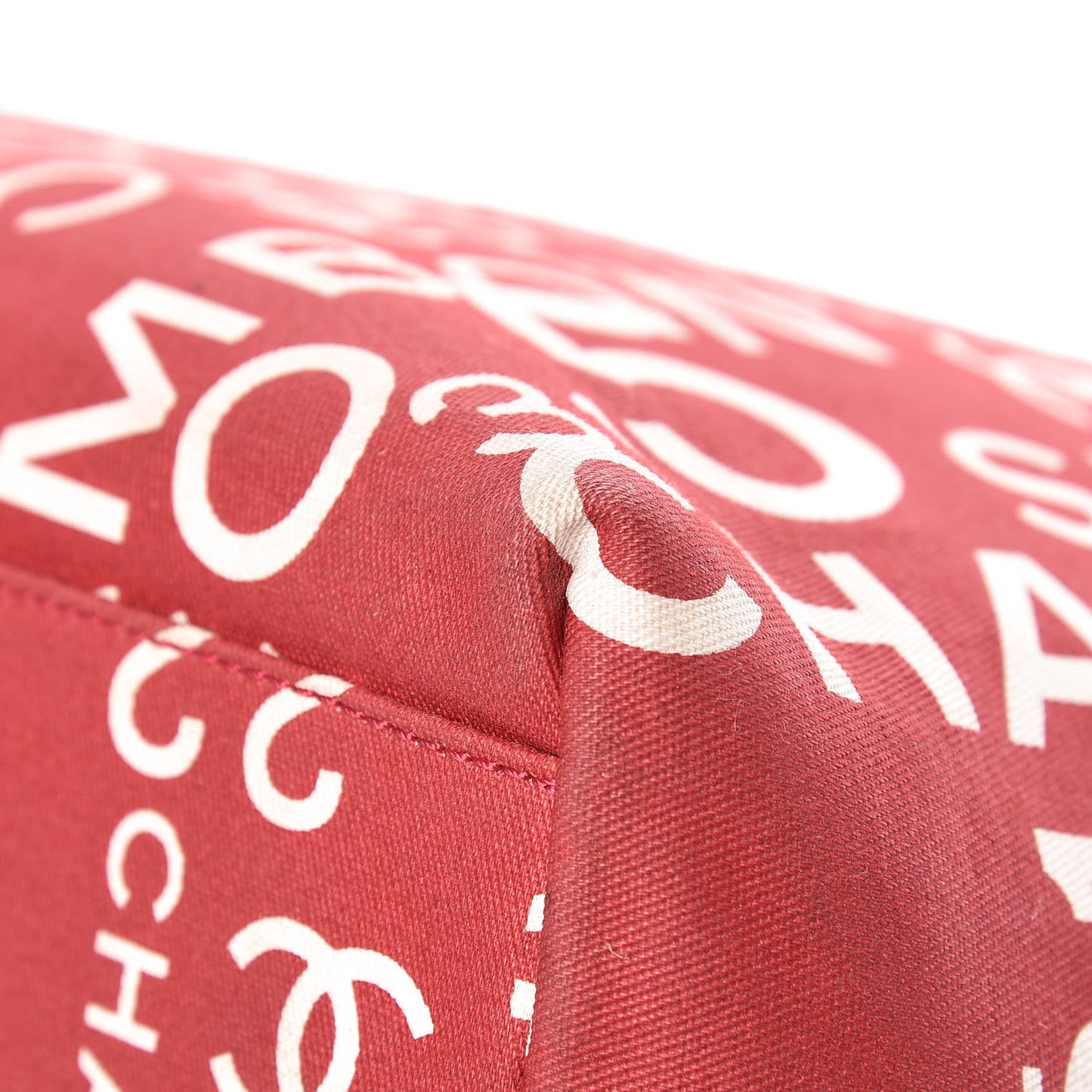 Canvas 31 Rue Cambon Beach Tote Red