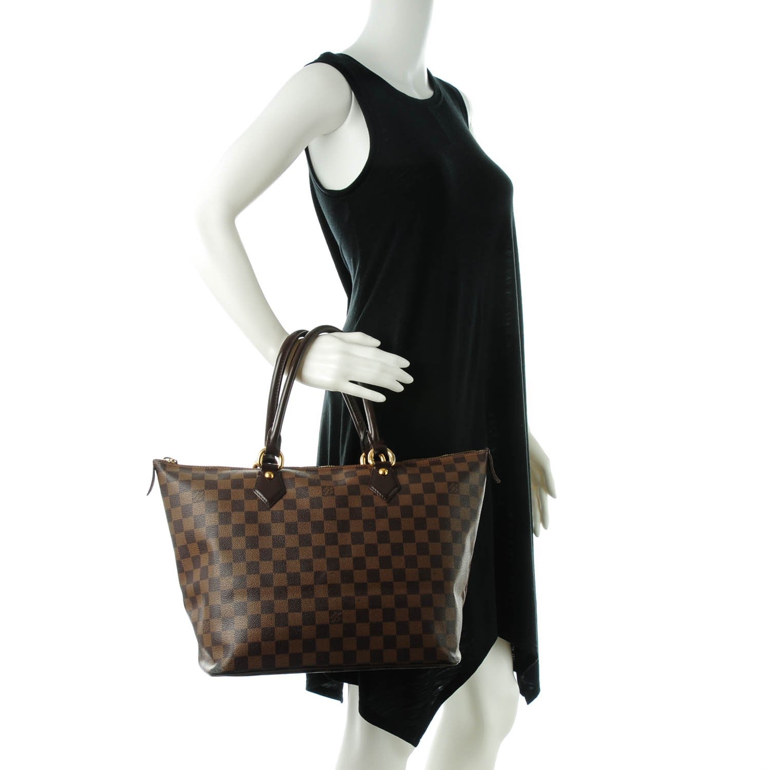 Louis Vuitton Damier Ebene Saleya MM 2 of 9