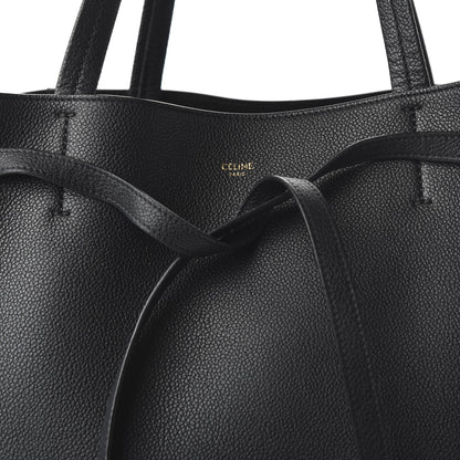 Celine Soft Grained Calfskin Medium Belt Cabas Phantom Black 9 of 9