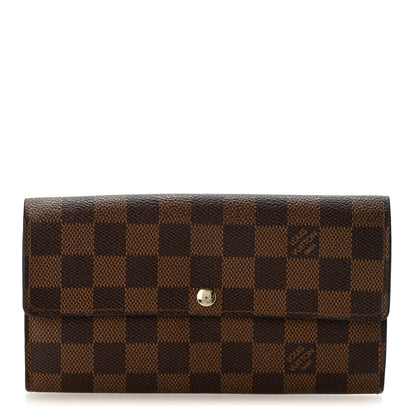 Louis Vuitton Damier Ebene Sarah Wallet 1 of 10