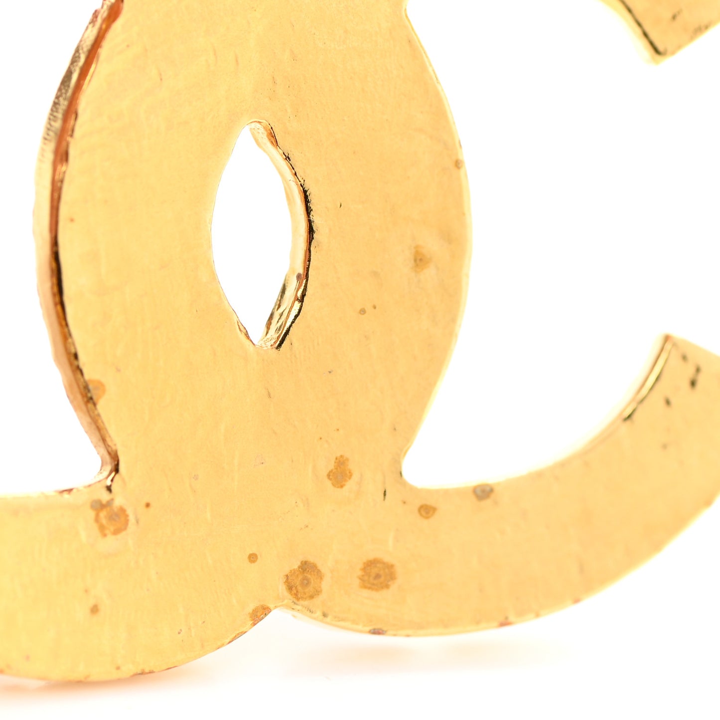 Resin Along The Nile CC Clip On Earrings Gold Black