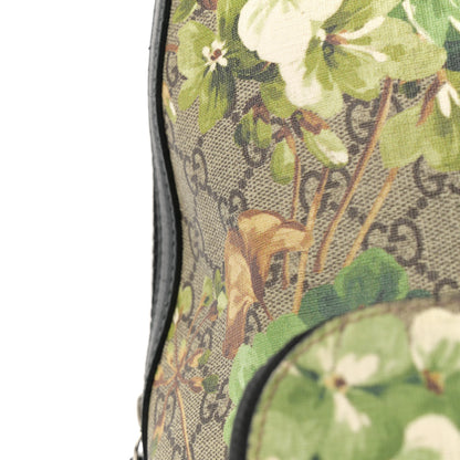 Gucci GG Supreme Monogram Blooms Medium Day Backpack Beige New Military Black 18 of 18