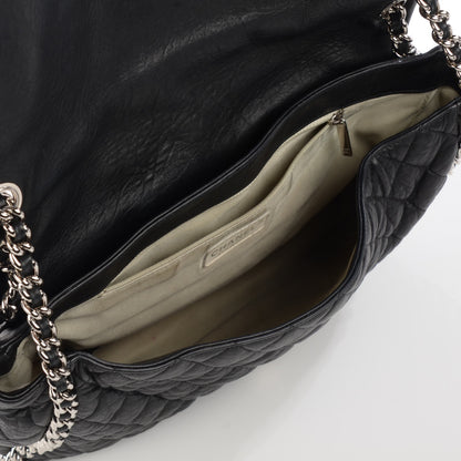 Chanel Washed Lambskin Quilted Maxi Chain Around Flap Black 7 of 7
