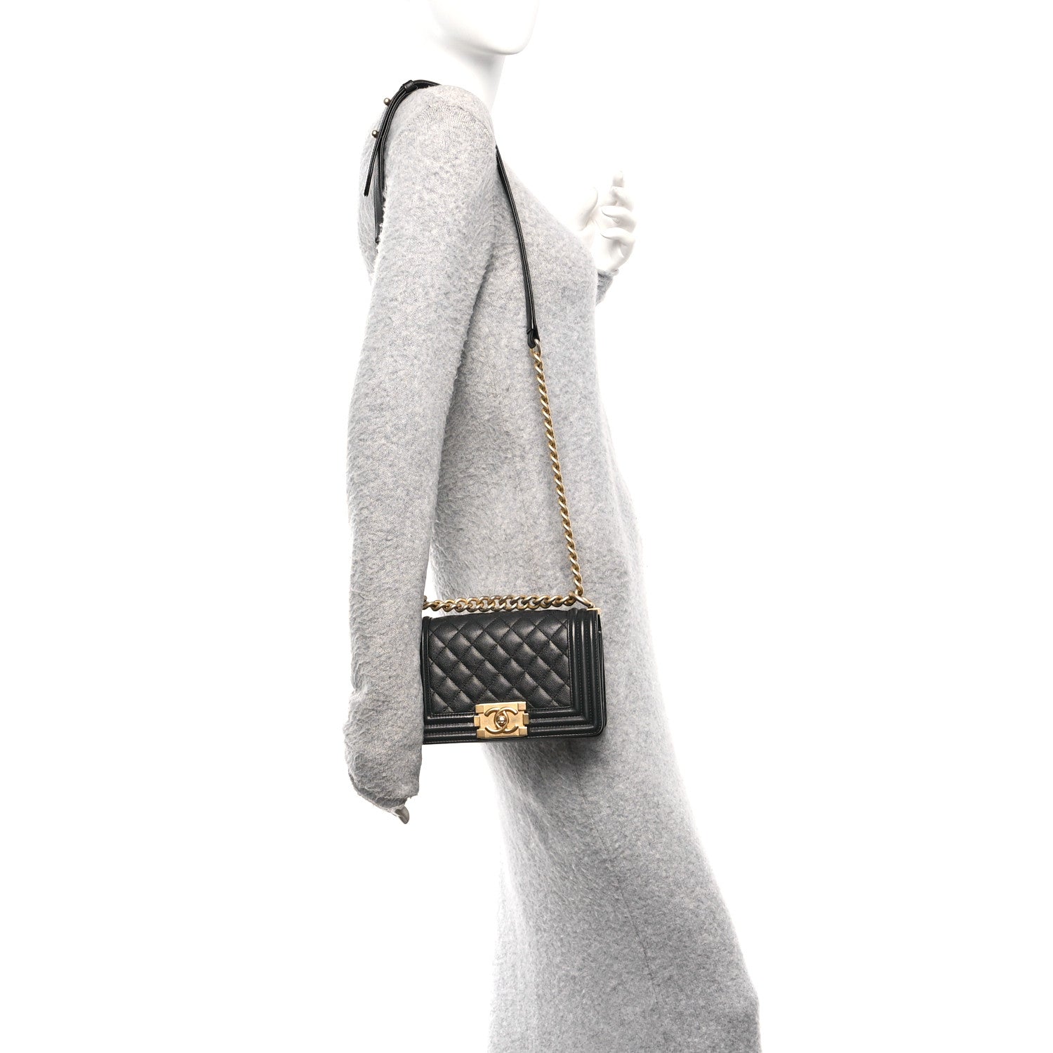 Chanel Caviar Quilted Small Boy Flap Black 2 of 11