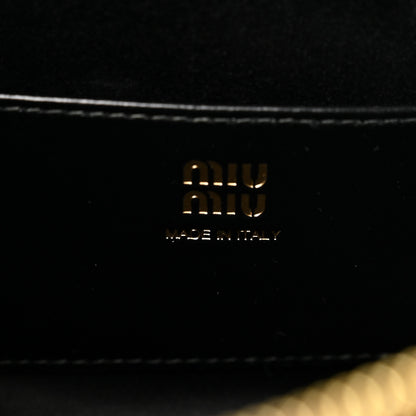 Miu Miu Softy Shine Calfskin Caprice Clutch Black 6 of 9