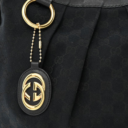 Gucci Monogram Medium Sukey Hobo Black 8 of 16