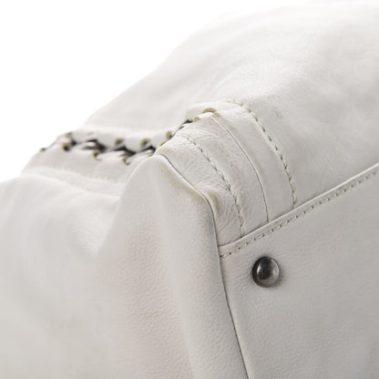 Chanel Calfskin Large East West Modern Chain Tote White 8 of 23