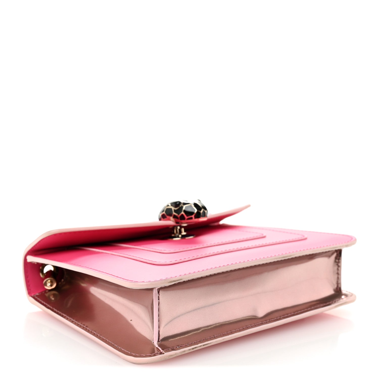 Bulgari Calfskin Small Serpenti Forever Snake Strap Crossbody Bag Pink 5 of 11