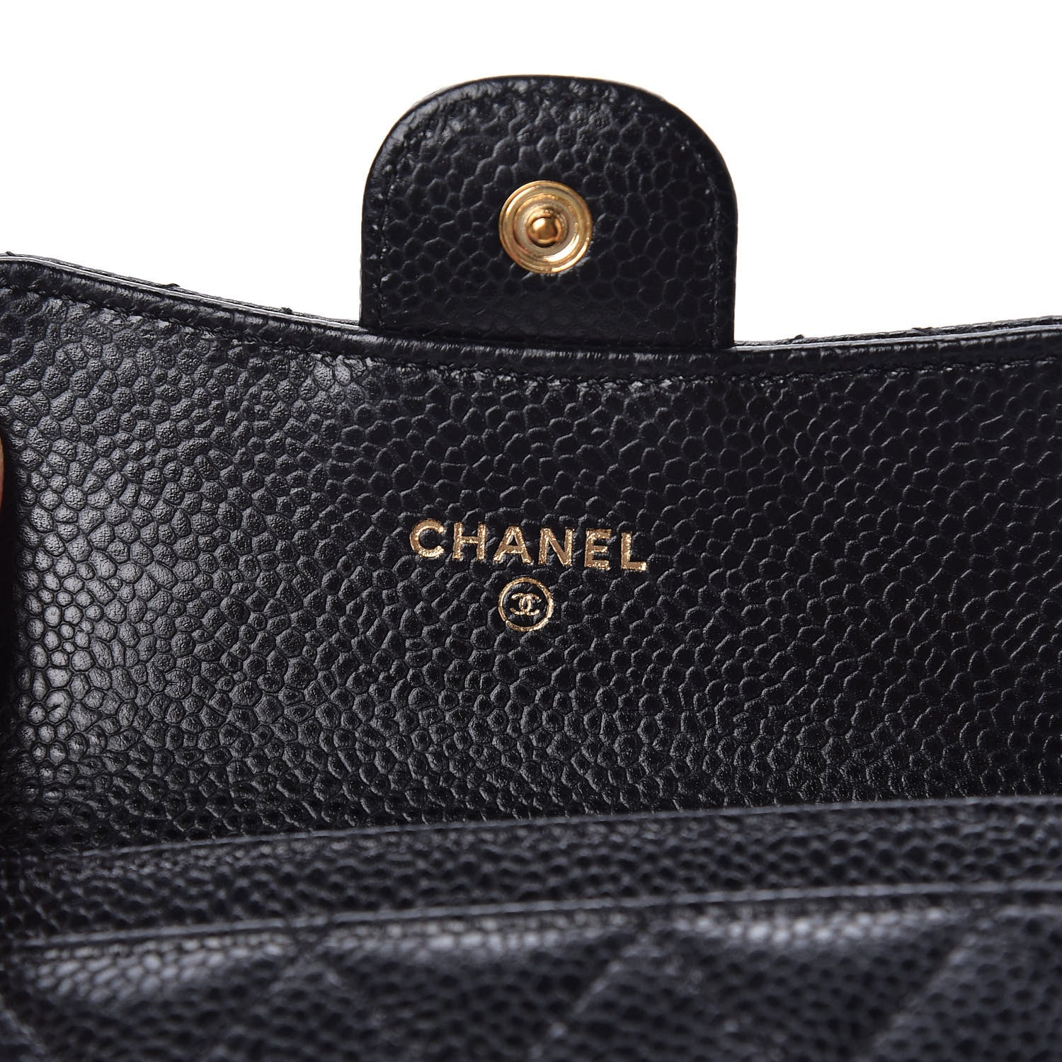 Chanel Caviar Quilted Flap Card Holder Black 6 of 8