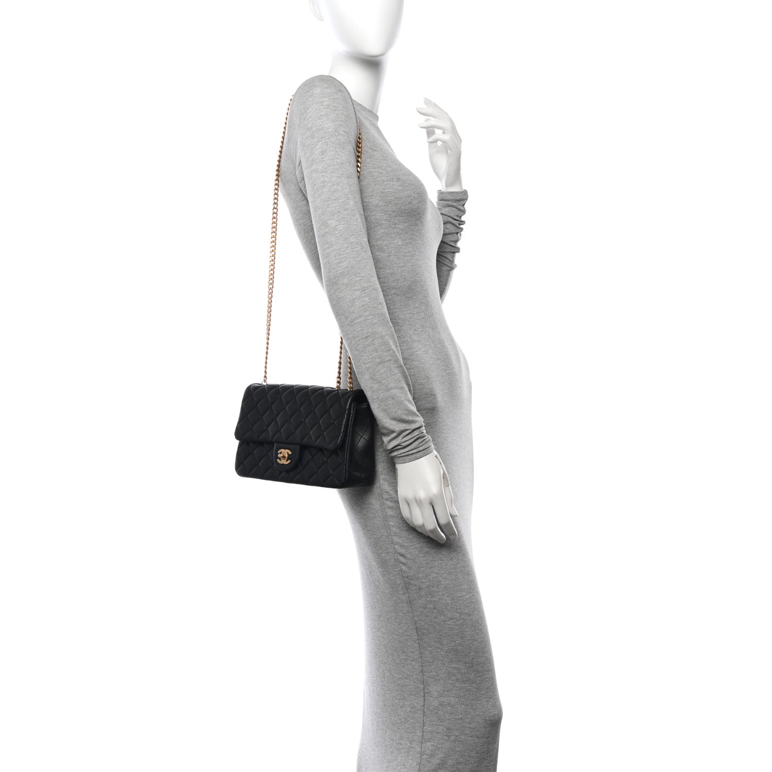 Chanel Lambskin Quilted Small Sweet Camellia Flap Black 2 of 11