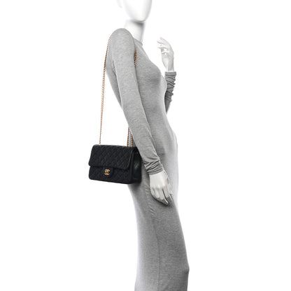 Chanel Lambskin Quilted Small Sweet Camellia Flap Black 2 of 11