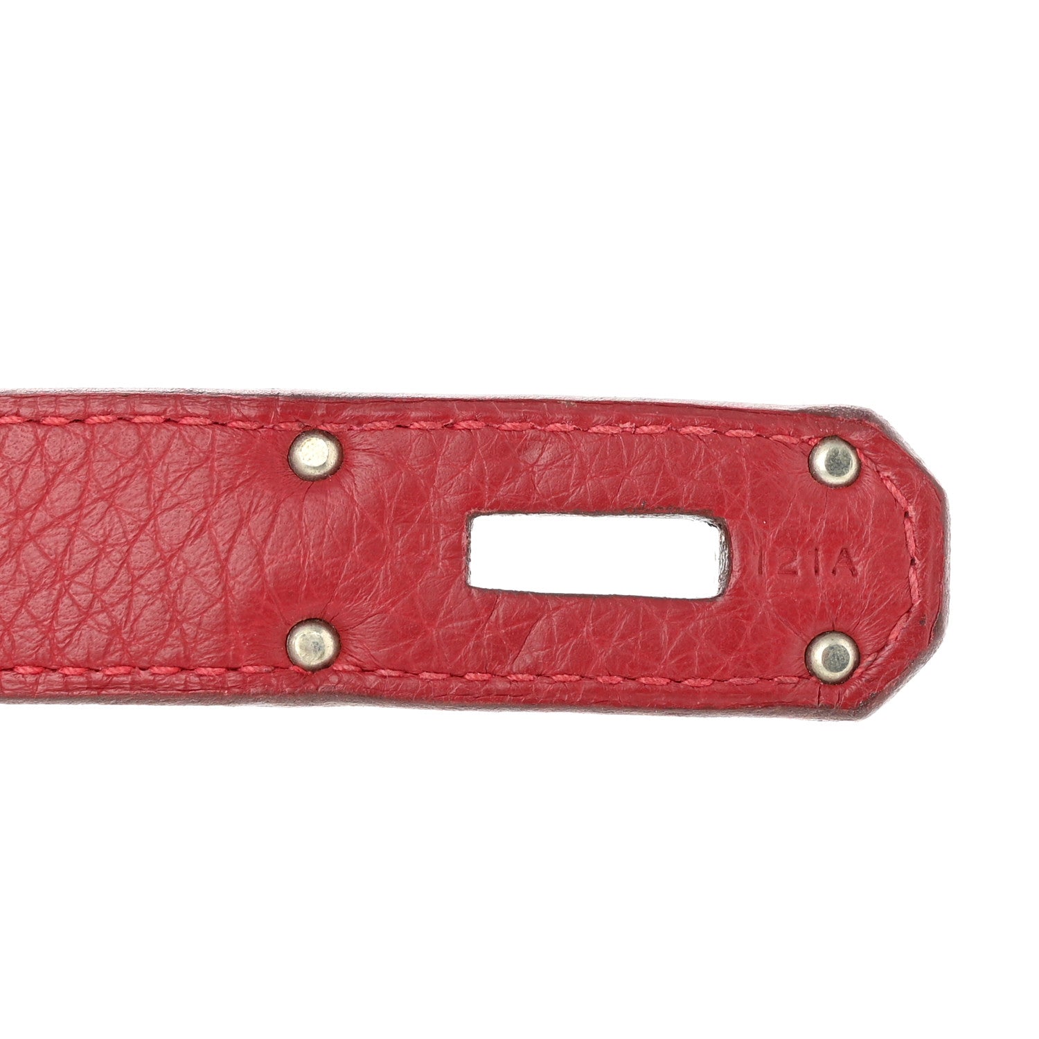 Hermes Taurillon Clemence JPG Shoulder Birkin 42 Rouge Casaque 7 of 14