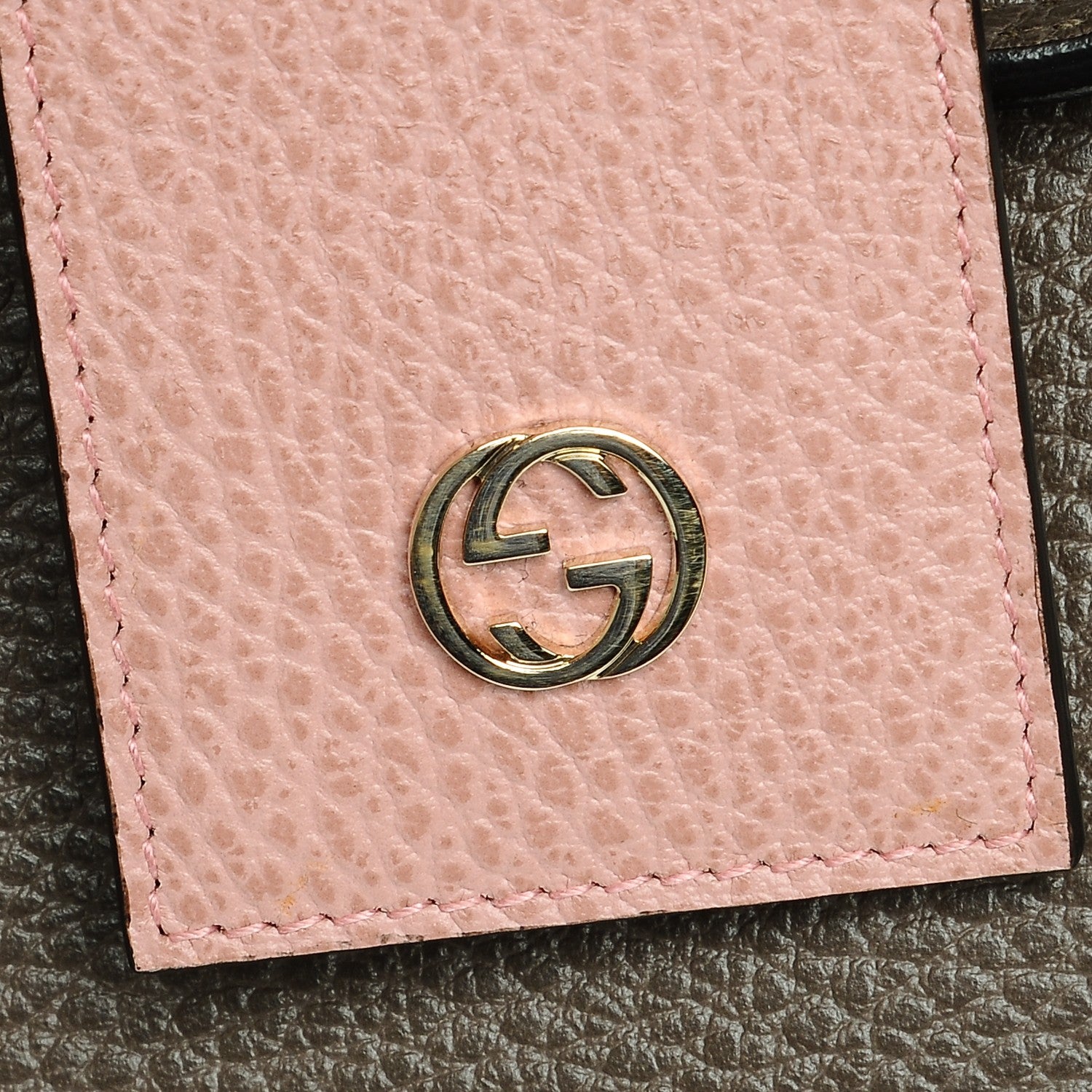 Gucci Dollar Calfskin Medium Swing Tote Grey Field Soft Pink 7 of 7