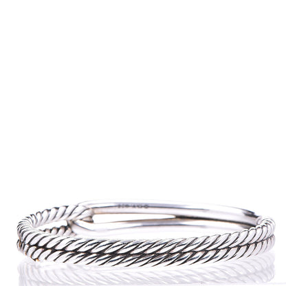 David Yurman Sterling Silver 10mm Single Loop Labyrinth Bracelet 3 of 5
