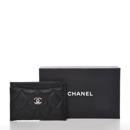 Chanel Caviar Quilted Card Holder Black 9 of 9