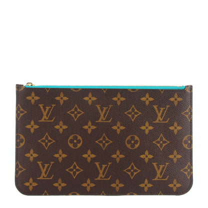 Louis Vuitton Monogram Neverfull MM GM Pochette Turquoise 1 of 7