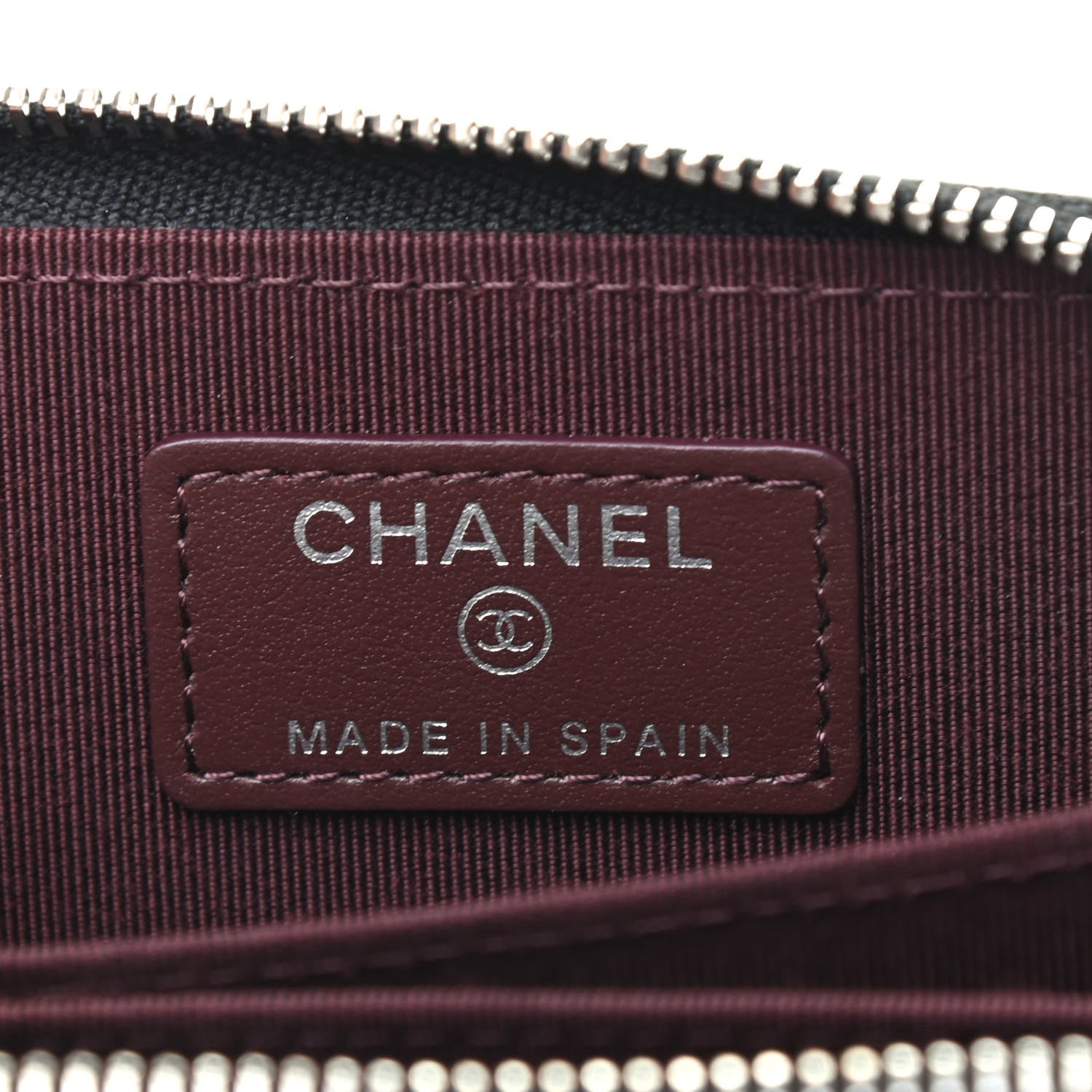 Chanel Caviar Quilted Zip Coin Purse Black 6 of 7