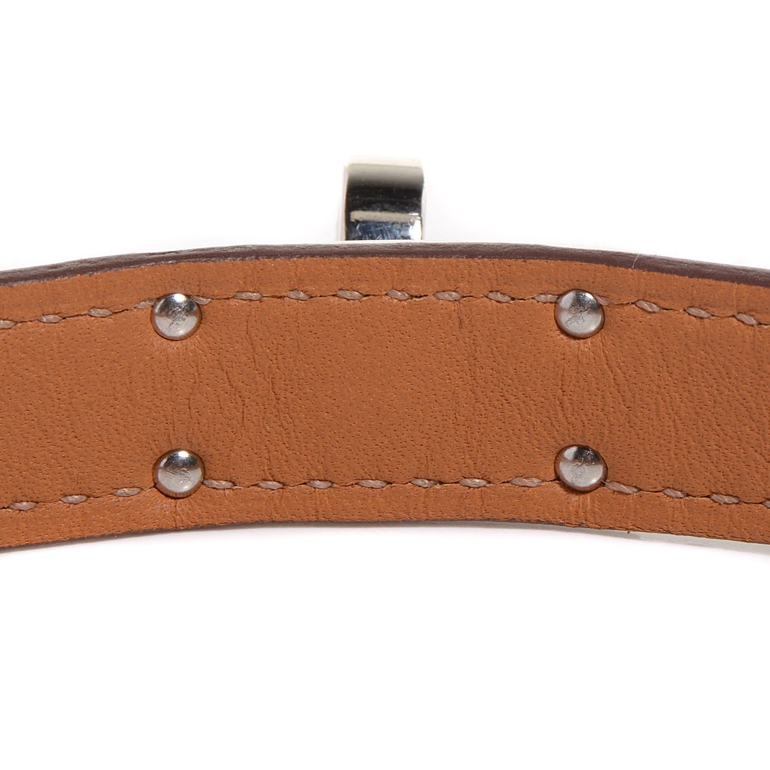 Hermes Shiny Alligator Kelly Double Tour Bracelet Small Violet 2 of 10