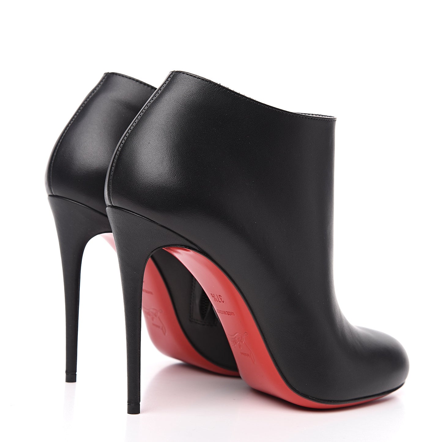 Calfskin Bellissima 100 Ankle Boots 37.5 Black