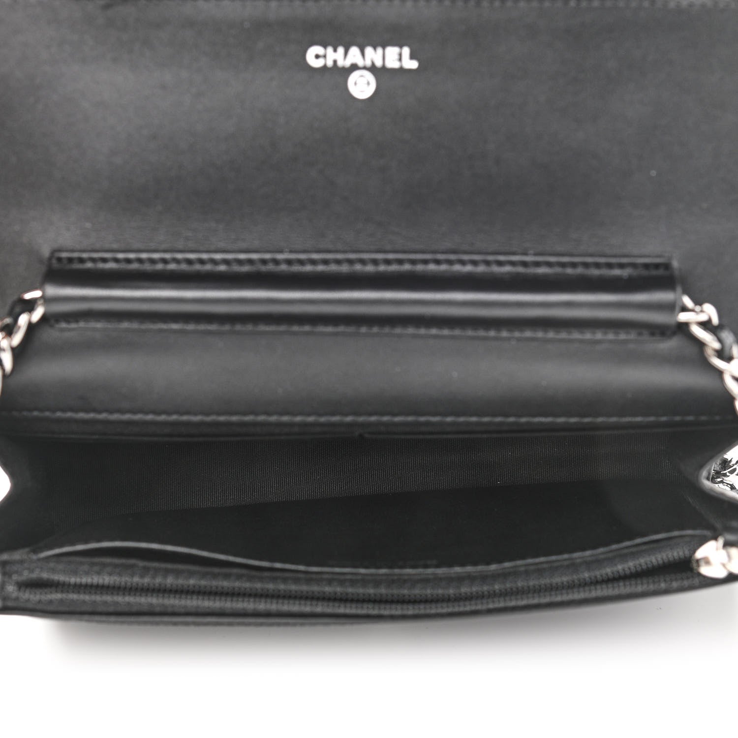 Chanel Caviar Timeless CC Wallet On Chain WOC Black 5 of 12