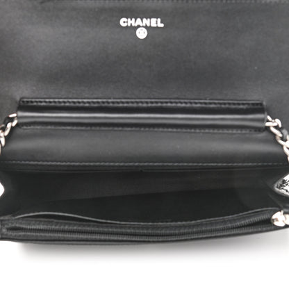Chanel Caviar Timeless CC Wallet On Chain WOC Black 5 of 12