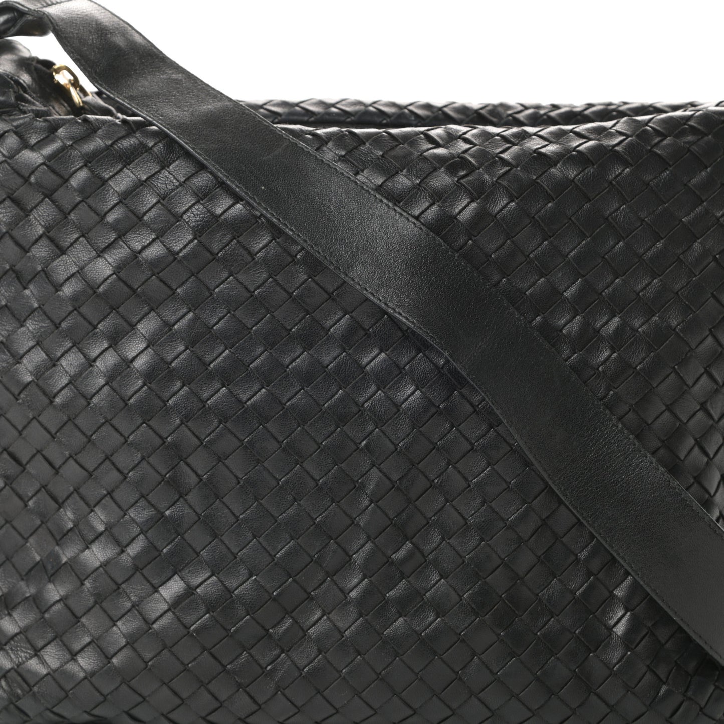 Nappa Intrecciato Hobo Black