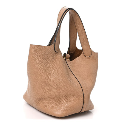 Hermes Taurillon Clemence Picotin Lock 18 PM Chai 3 of 10